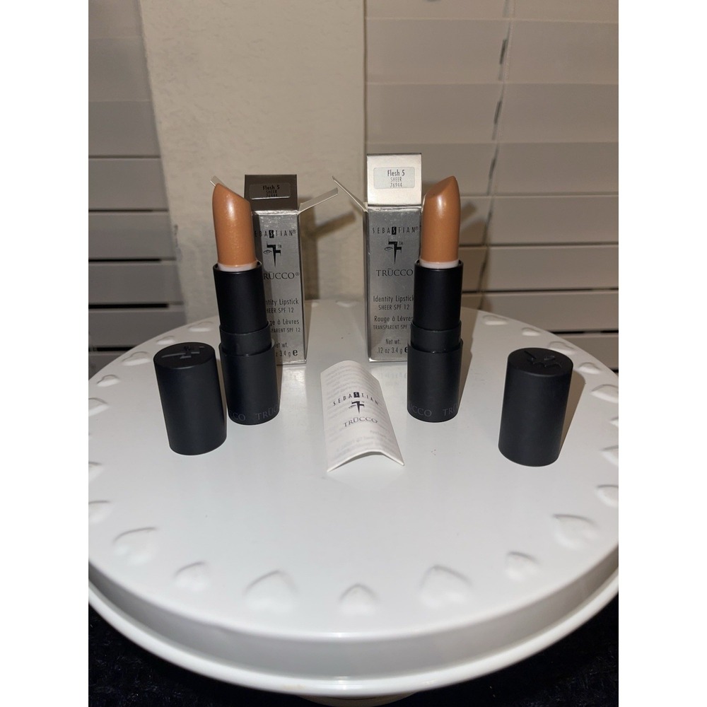 Sebastian‎ Trucco Identity Lipstick Sheer FLESH 5 SPF 12 Bundle Of 2